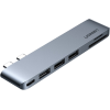 USB-хаб UGREEN CM251 2xUSB-C to 3xUSB 3.0 + SD/TF + PD 100W – Gray